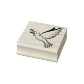 Tampons Encreurs Timbre en caoutchouc de Peace Dove Wood Art (Tampon)