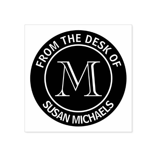 Tampons Encreurs Timbre en caoutchouc de phoque monogramme (Impression)