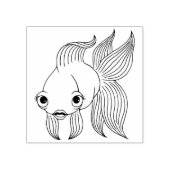 Tampons Encreurs Timbre en caoutchouc de poisson rouge fantastique (Impression)