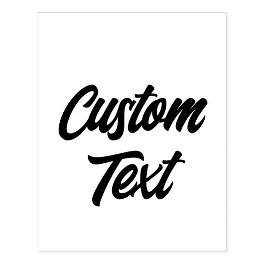 Tampons Encreurs Timbre en caoutchouc de texte personnalisé (Impression)