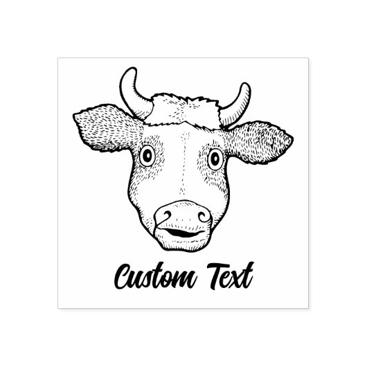 Tampons Encreurs Timbre en caoutchouc de vache surpris (Impression)