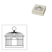 Tampons Encreurs Timbre en caoutchouc décoratif pour cages à oiseau (Tamponné)