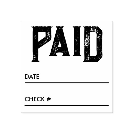 Tampons Encreurs Timbre en caoutchouc d'entreprise payé (Impression)