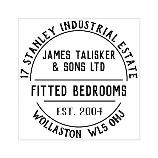 Tampons Encreurs Timbre en caoutchouc des chambres (Impression)