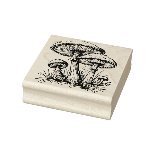 Tampons Encreurs Timbre en caoutchouc des champignons (Tampon)