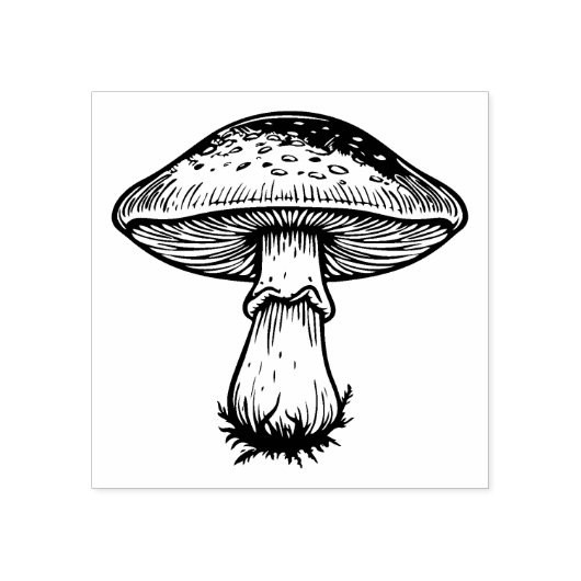 Tampons Encreurs Timbre en caoutchouc des champignons (Impression)