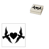 Tampons Encreurs Timbre en caoutchouc des oiseaux de colombe (Tamponné)