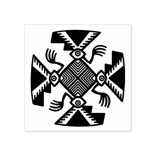 Tampons Encreurs Timbre en caoutchouc design inca, Timbre design pé (Impression)
