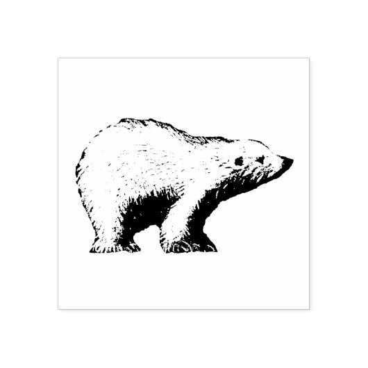 Tampons Encreurs Timbre en caoutchouc d'ours polaire (Impression)