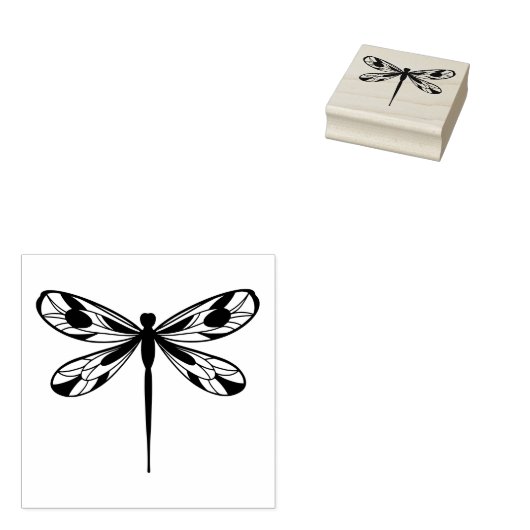 Tampons Encreurs Timbre en caoutchouc Dragonfly Art (Tamponné)