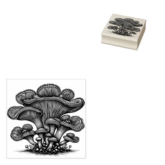 Tampons Encreurs Timbre en caoutchouc du champignon (Tamponné)