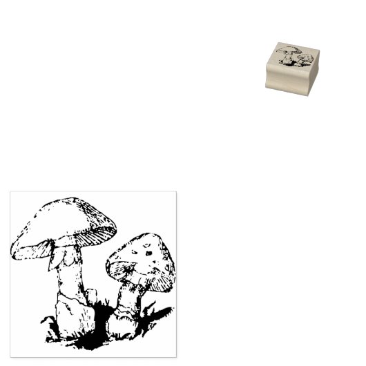 Tampons Encreurs Timbre en caoutchouc du champignon (Tamponné)