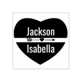 Tampons Encreurs Timbre en caoutchouc du coeur et de la flèche (Impression)