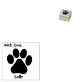 Tampons Encreurs Timbre en caoutchouc Empreinte de patte, avec amou (Tamponné)