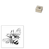 Tampons Encreurs Timbre en caoutchouc en bois d'abeille mignonne (Tamponné)