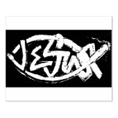 Tampons Encreurs Timbre en caoutchouc "En Jésus" 4" x 5" (Impression)