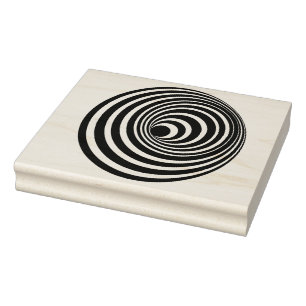 Tampons Encreurs Timbre en caoutchouc en spirale d'art d'illusion