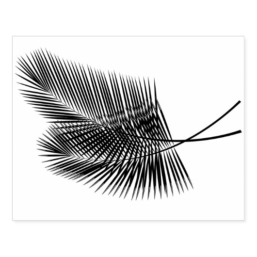 Tampons Encreurs Timbre en caoutchouc feuille de palme (Impression)