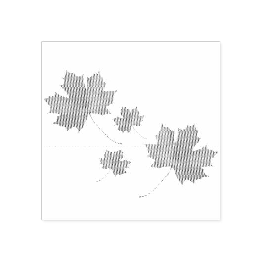 Tampons Encreurs Timbre en caoutchouc Feuille d'érable (Impression)