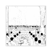 Tampons Encreurs Timbre en caoutchouc final de Bouddha en nirvana (Impression)