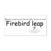 Tampons Encreurs Timbre en caoutchouc Firebird Leap (Impression)