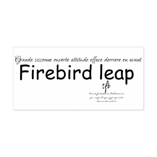Tampons Encreurs Timbre en caoutchouc Firebird Leap (Impression)