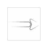 Tampons Encreurs Timbre en caoutchouc fléché (Impression)