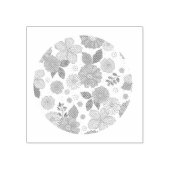 Tampons Encreurs Timbre en caoutchouc Fleur sauvage Boho (Impression)