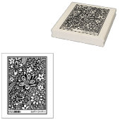 Tampons Encreurs Timbre en caoutchouc Floral Abstrait Ex Libris (Tamponné)