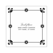 Tampons Encreurs Timbre en caoutchouc floral décoratif (Impression)