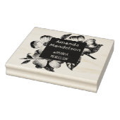 Tampons Encreurs Timbre en caoutchouc floral gravure mignonne (Tampon)