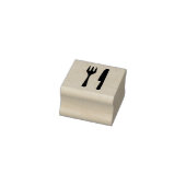Tampons Encreurs Timbre en caoutchouc "Fourche et couteau" (Tampon)