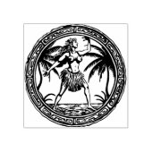 Tampons Encreurs Timbre en caoutchouc Hawaii Travel Hula Dancer (Impression)