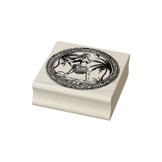 Tampons Encreurs Timbre en caoutchouc Hawaii Travel Hula Dancer (Tampon)