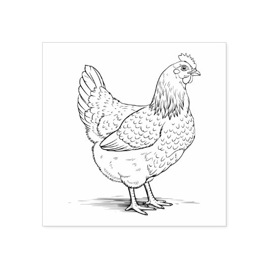 Tampons Encreurs Timbre en caoutchouc Hen (Impression)