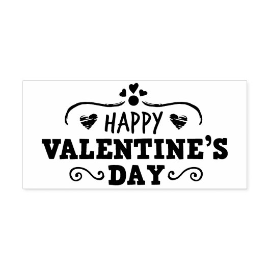 Tampons Encreurs Timbre en caoutchouc Heureuse Sainte-Valentin (Impression)