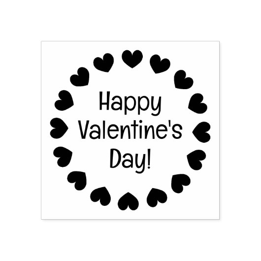 Tampons Encreurs Timbre en caoutchouc Heureuse Sainte-Valentin avec (Impression)