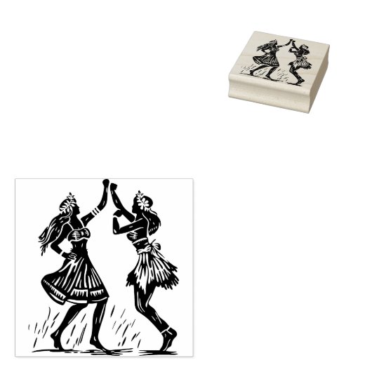 Tampons Encreurs Timbre en caoutchouc Hula Dancer (Tamponné)