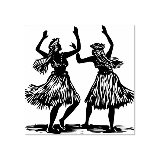 Tampons Encreurs Timbre en caoutchouc Hula Dancer (Impression)