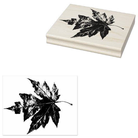 Tampons Encreurs Timbre en caoutchouc imprimé feuille d'érable (Tamponné)