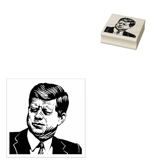Tampons Encreurs Timbre en caoutchouc John F Kennedy (Tamponné)
