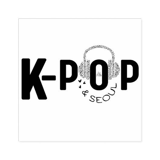 Tampons Encreurs Timbre en caoutchouc K-Pop & Coeur SEOUL (Impression)
