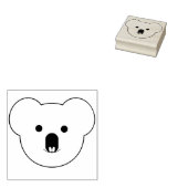 Tampons Encreurs Timbre en caoutchouc Koala Face (Tamponné)