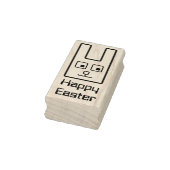 Tampons Encreurs Timbre en caoutchouc lapin de Pâques carré (Tampon)