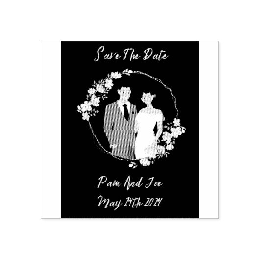 Tampons Encreurs Timbre en caoutchouc mariage personnalisable (Impression)