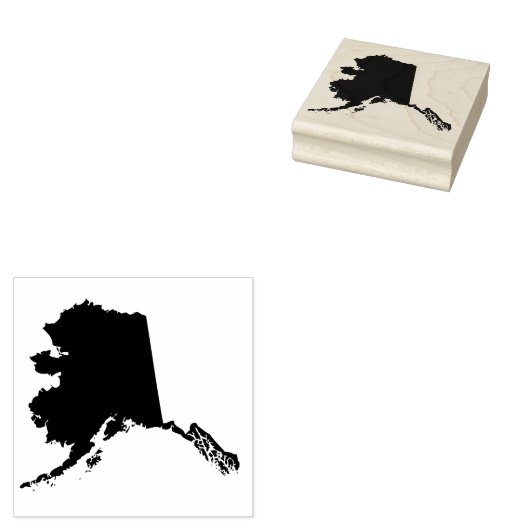 Tampons Encreurs Timbre en caoutchouc massif de l'Alaska (Tamponné)