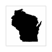 Tampons Encreurs Timbre en caoutchouc massif du Wisconsin State (Impression)