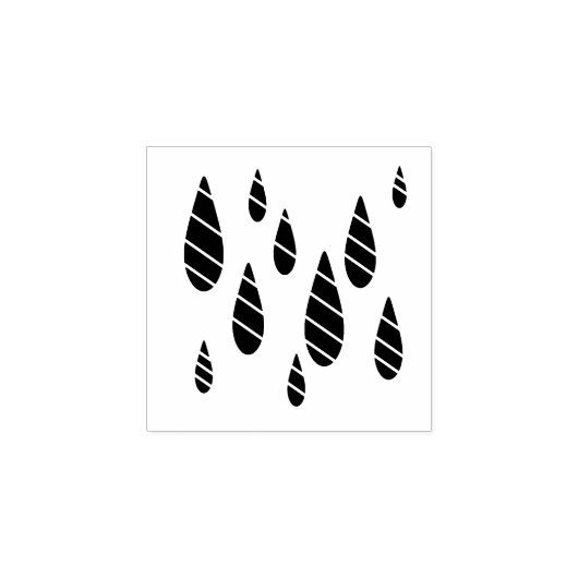 Tampons Encreurs Timbre en caoutchouc mini Raindrop (Impression)