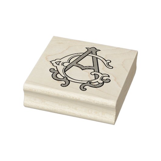 Tampons Encreurs Timbre en caoutchouc Monogram AG GA Monogram (Tampon)