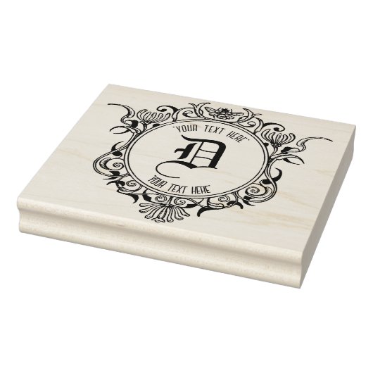 Tampons Encreurs Timbre en caoutchouc monogramme personnalisé pour  (Tampon)